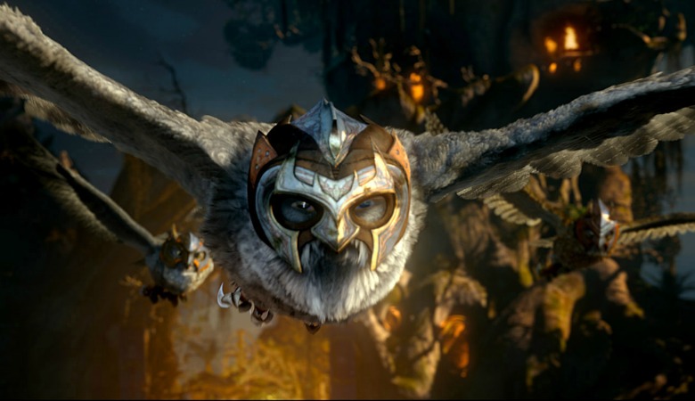 Allomere, voiced by SAM NEILL in Warner Bros. Pictures' and Village Roadshow Pictures' family fantasy adventure ëLEGEND OF THE GUARDIANS: THE OWLS OF GA'HOOLE", a Warner Bros. Pictures release. Photo courtesy of Warner Bros. Pictures