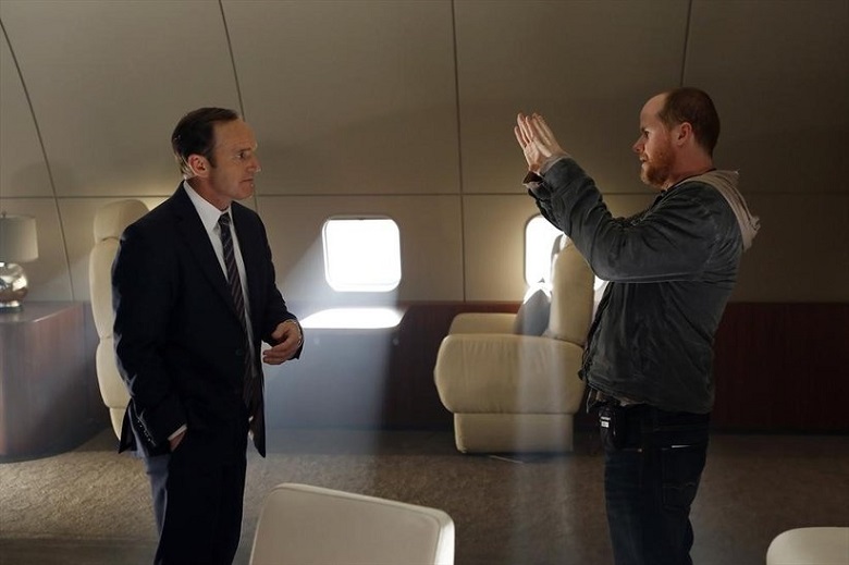 Clark-Gregg-and-Joss-Whedon-on-the-set-of-Marvels-Agents-of-SHIELD-TV-Series