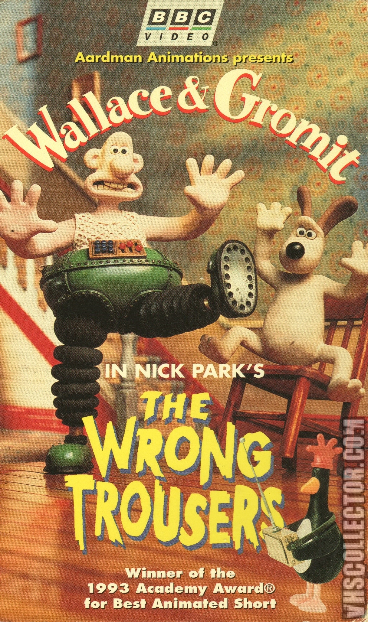 Wallace And Gromit The Wrong Trousers VHS Front Cover