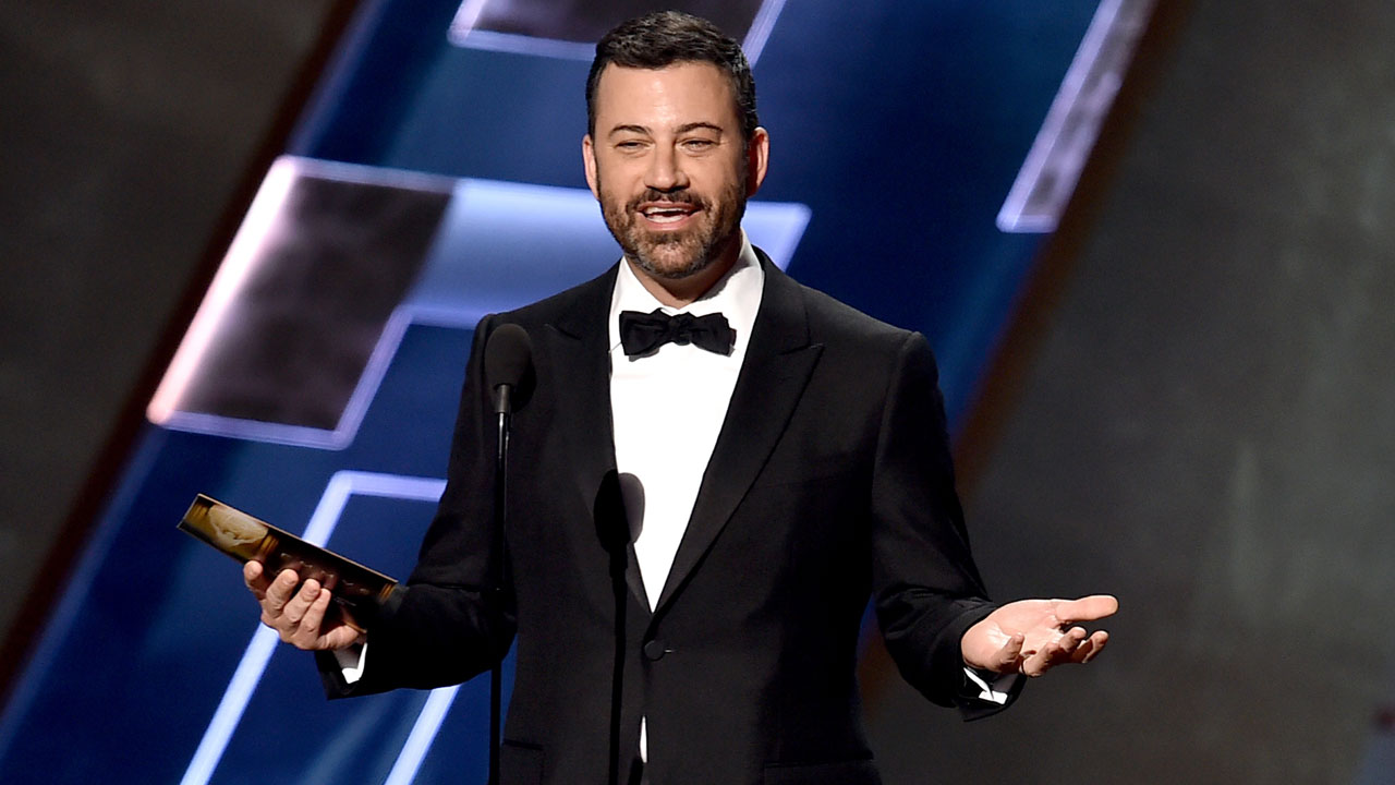 Jimmy Kimmel podczas rozdania Emmy.