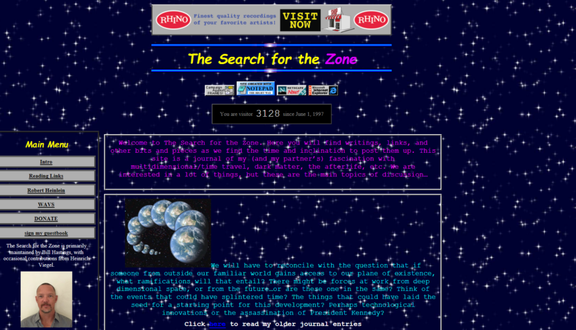 Strona Billa Hastingsa “Search for the Zone” działa naprawdę! Kolejny element układanki TWIN PEAKS