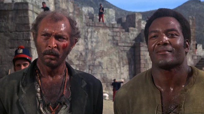 Lee Van Cleef i Jim Brown w filmie "El Condor" (1970)