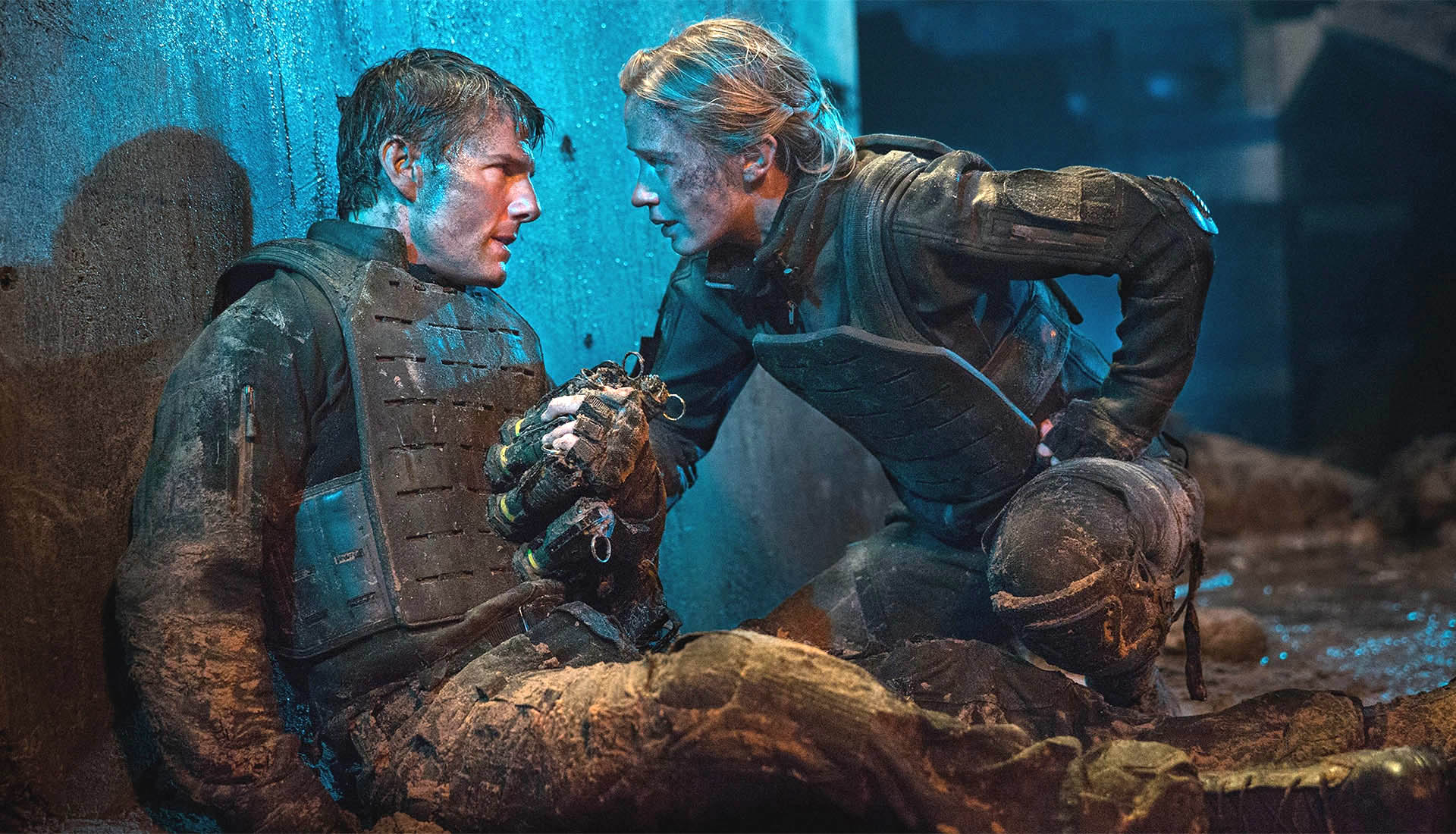 On the edge of tomorrow.  Tom Cruise gives it his all in this excellent sci-fi thriller