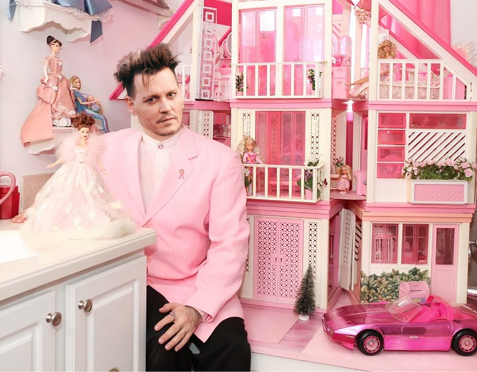 Johnny Depp i lalki Barbie