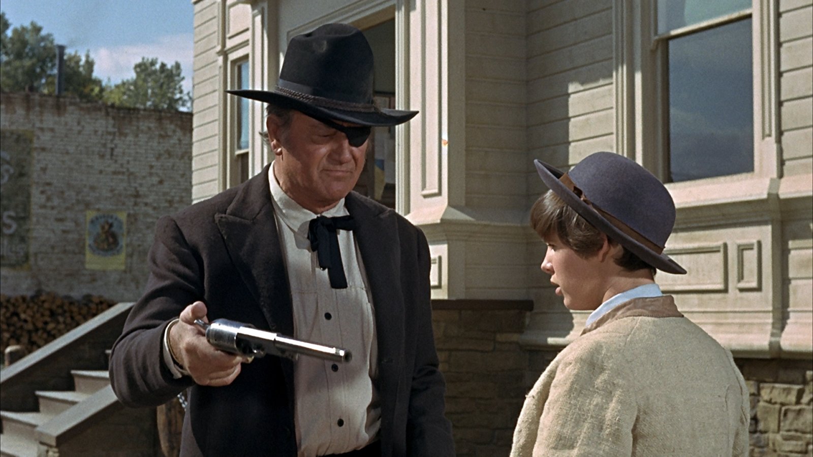 John Wayne jako Rooster Cogburn w "Prawdziwym męstwie" (1969)