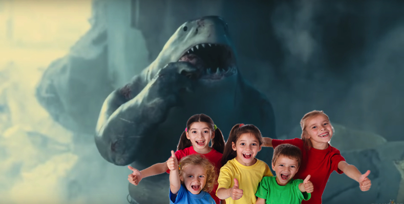 King Shark z filmu LEGION SAMOBÓJCÓW w wersji dla dzieci na fanowskim video. James Gunn reaguje