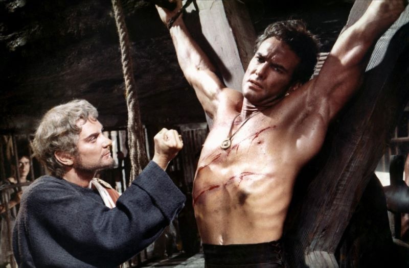 Franco Volpi i Steve Reeves w filmie "Romulus i Remus" (1961)