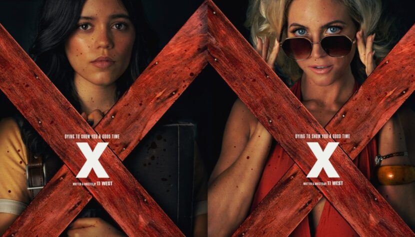 Bohaterowie horroru “X” na nowych plakatach. Powalczą o życie na planie porno