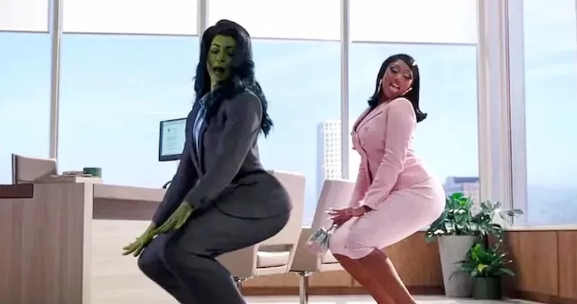 Zakulisowe zdjęcia z MECENAS SHE-HULK pokazują, jak kręcono kontrowersyjną scenę twerkowania