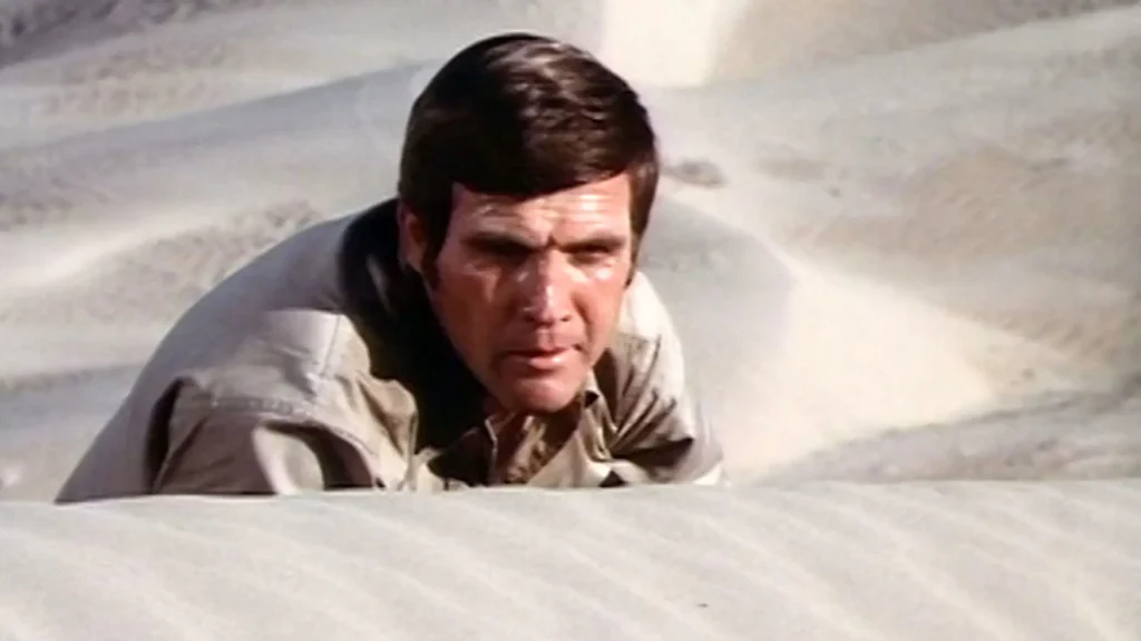 Lee Majors w filmie "The Six Million Dollar Man" (1973)
