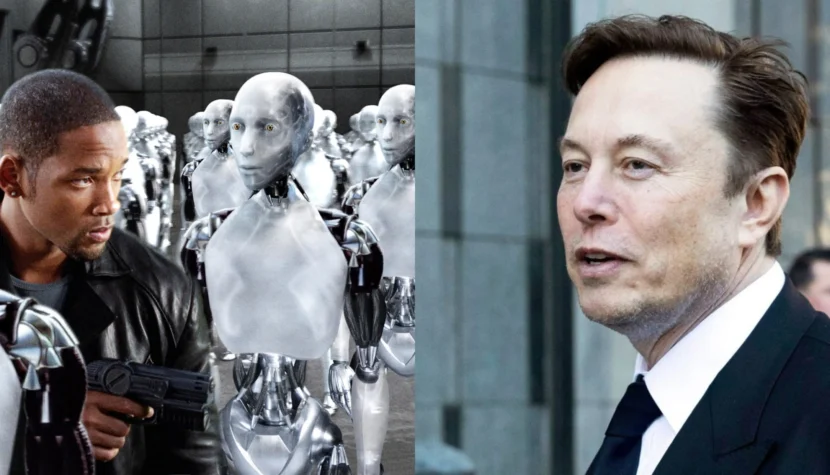 Elon Musk skopiował projekty maszyn z filmu science fiction “Ja, robot”? Reżyser zabrał głos