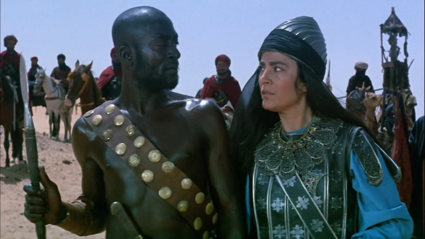 Salem Gedara i Irene Papas w filmie "Mesjasz" (1976)