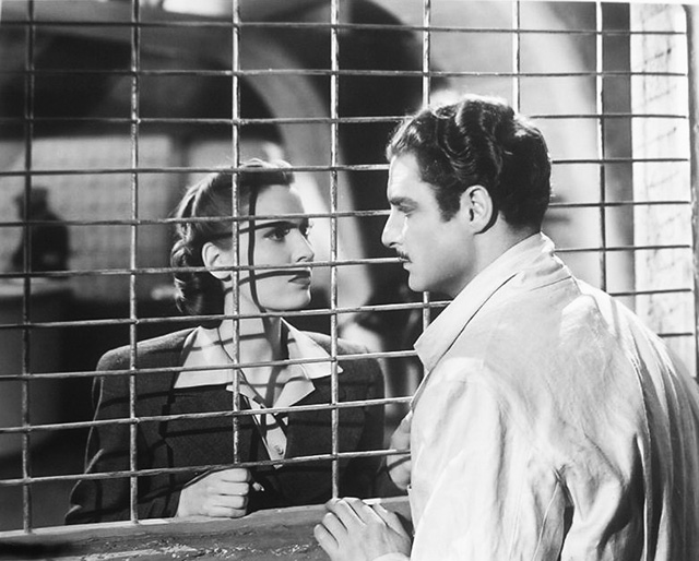 Valerie Hobson i Robert Donat w filmie "Przygody Tartu" (1943)