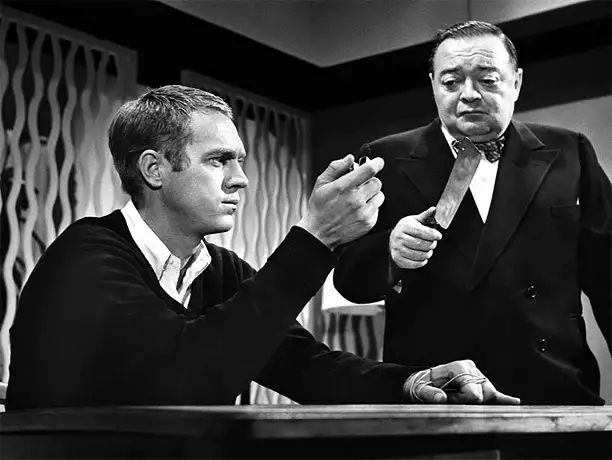 Steve McQueen i Peter Lorre w "Man from the South" (1960)