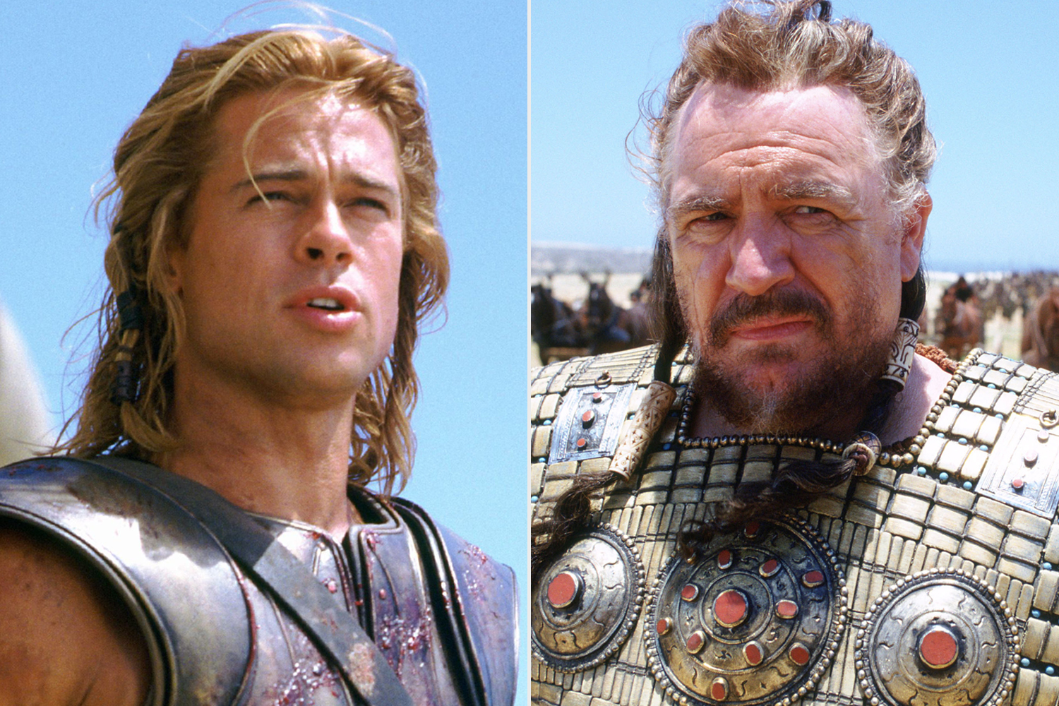 BRIAN COX twierdzi, że BRAD PITT był "oszałamiająco piękny" na planie filmu TROJA
