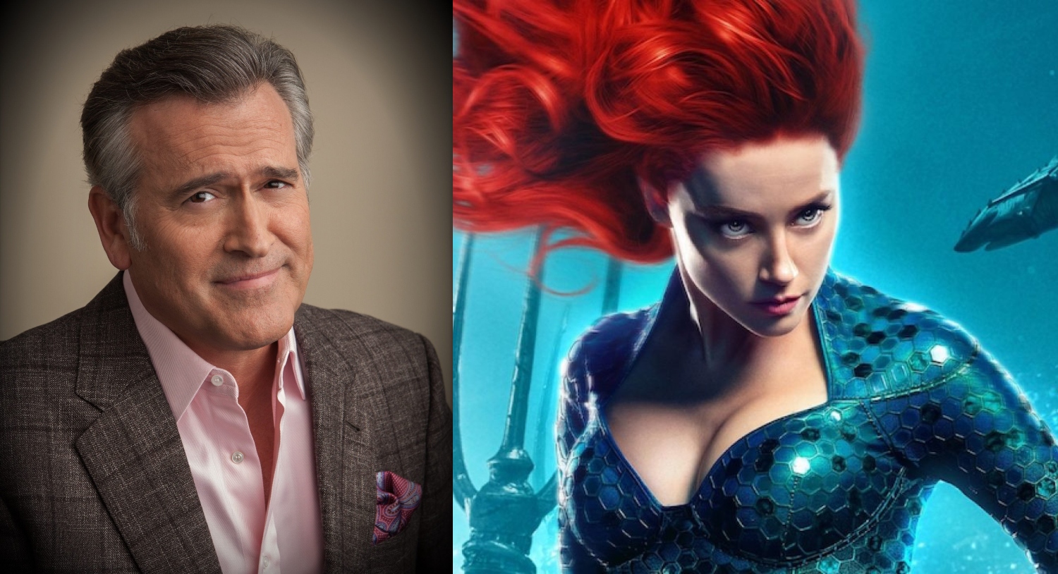 Bruce Campbell zareagował na mema o tym, że powinien zastąpić AMBER HEARD w "Aquamanie 2"