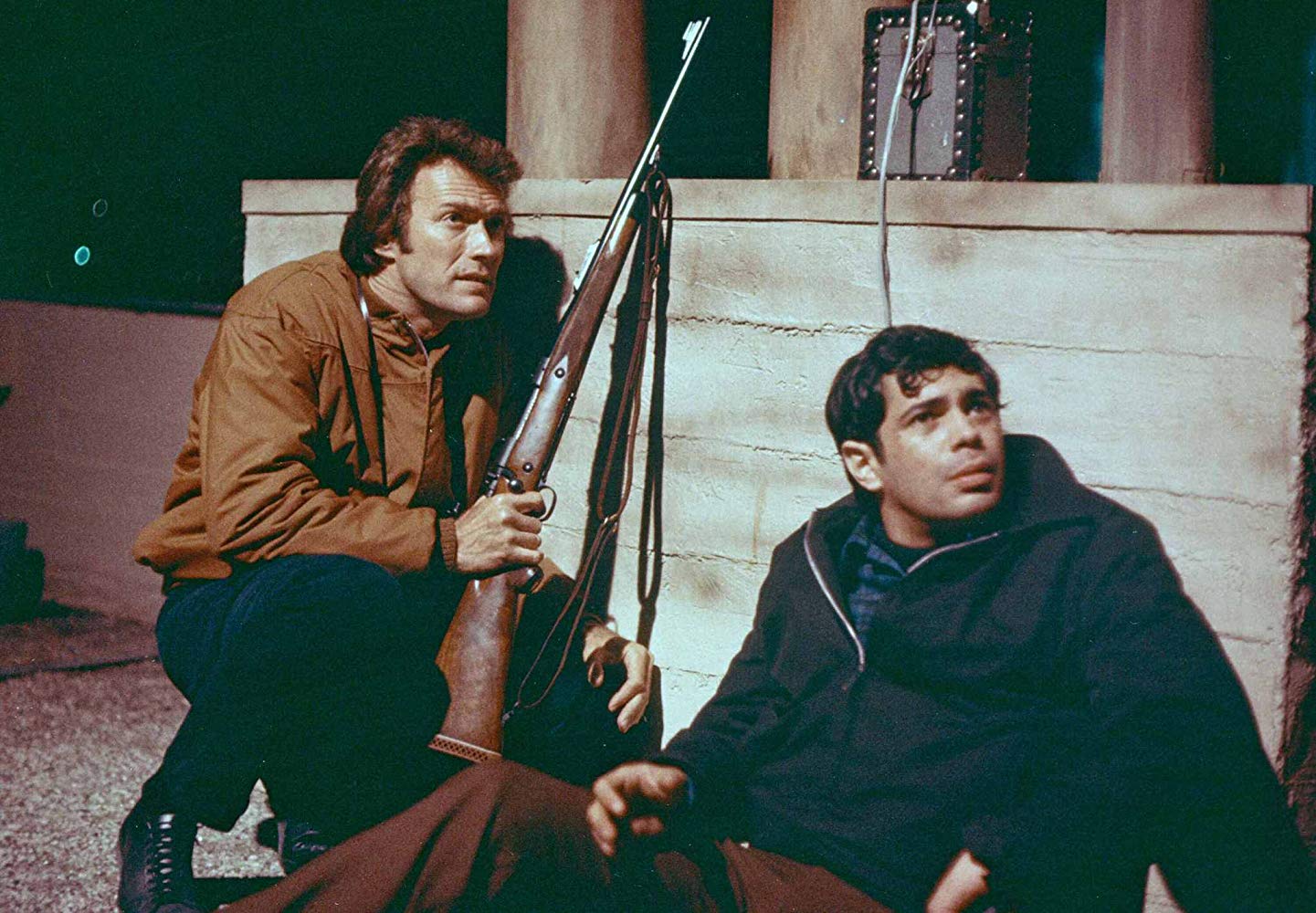 Clint Eastwood i Reni Santoni w filmie"Brudny Harry" (1971)