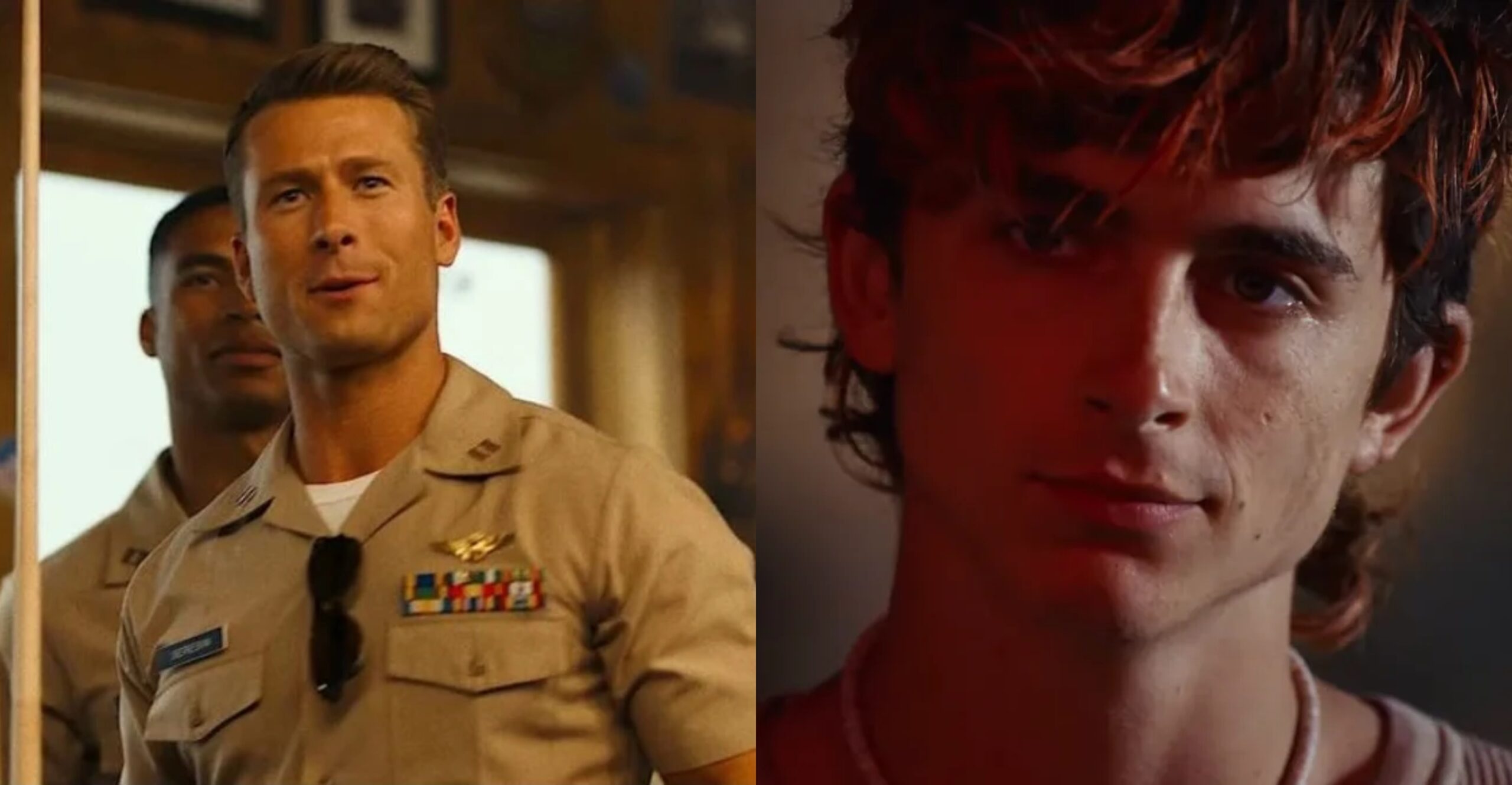 Glen Powell z MAVERICKA zareagował na wieść, że to ulubiony tegoroczny film Timothéego Chalameta