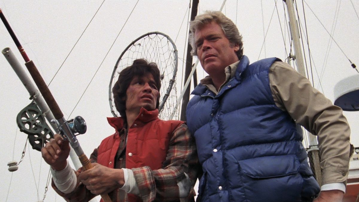 Anthony Pena i Doug McClure w filmie "Humanoids from the Deep" (1980)