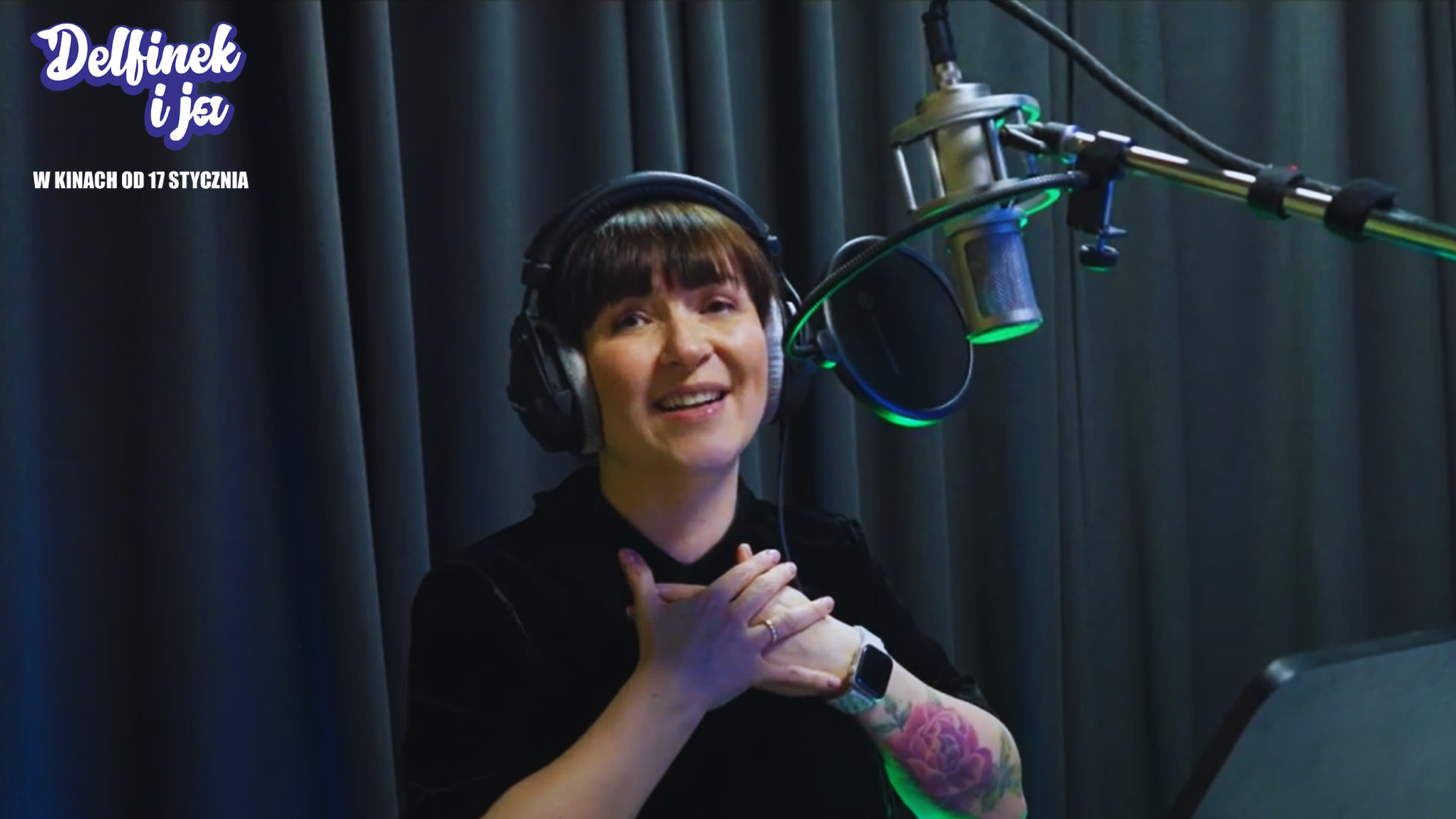 Katarzyna Łaska w piosence "Moja mama" z animacji "Delfinek i ja". Film od 17.01 w kinach