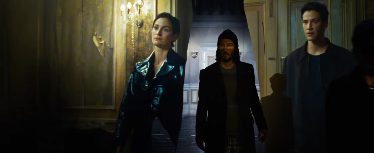 Keanu Reeves jako Neo w scenie z filmu MATRIX ZMARTWYCHWSTANIA