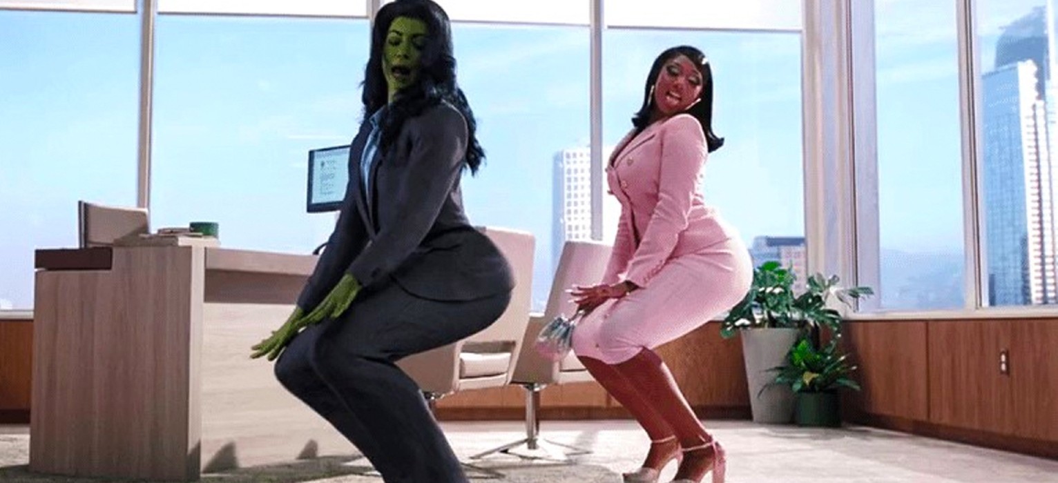 Marvel pokazał nowy plakat MECENAS SHE-HULK oparty na kontrowersyjnej scenie twerkowania