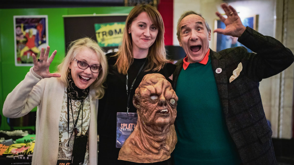 Pat Swinney Kaufman, Monika Stolat i Lloyd Kaufman (Splat!FilmFest 2018)