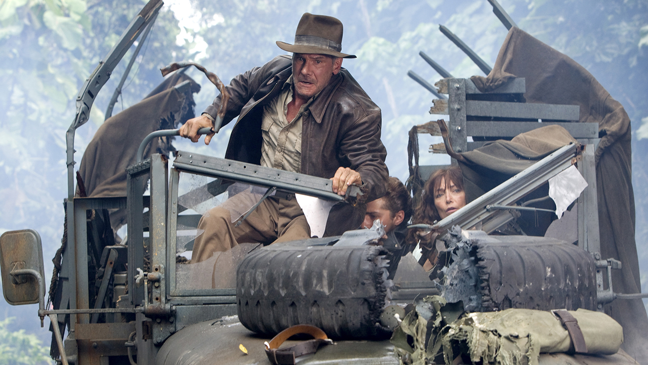 Indiana Jones and the Kingdom of the Crystal Skull (2008) Directed by Steven Spielberg Shown from left: Harrison Ford, Shia LaBeouf, Karen Allen