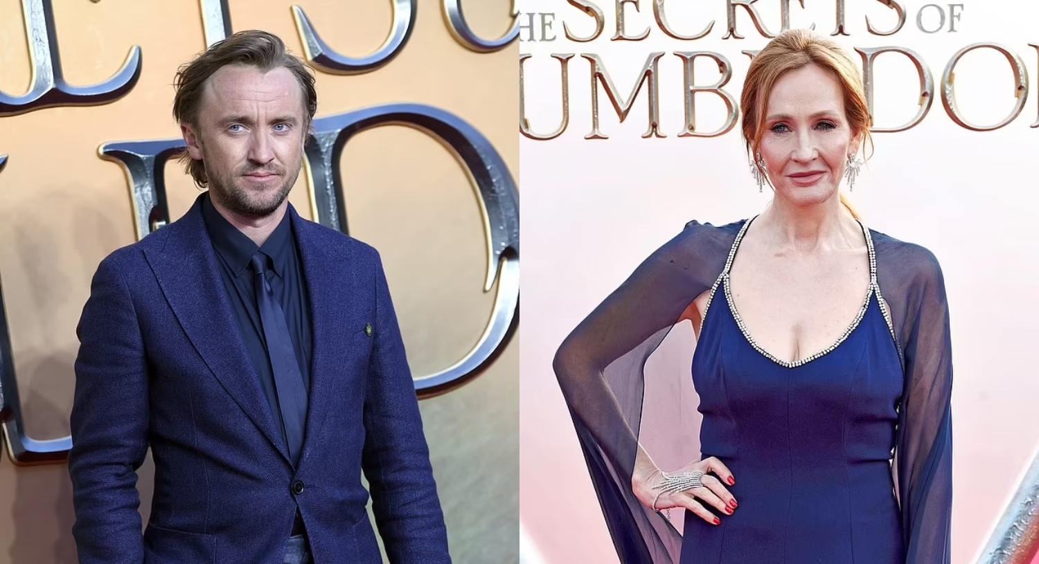 TOM FELTON widział J.K. Rowling na planie filmów o Harrym Potterze tylko "jeden lub dwa razy"
