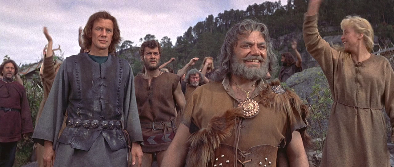 Ernest Borgnine jako Ragnar w filmie "Wikingowie" (1958) 