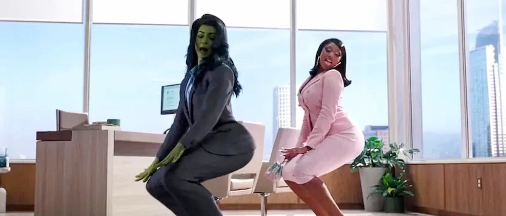 Zakulisowe zdjęcia z MECENAS SHE-HULK pokazują, jak kręcono kontrowersyjną scenę twerkowania