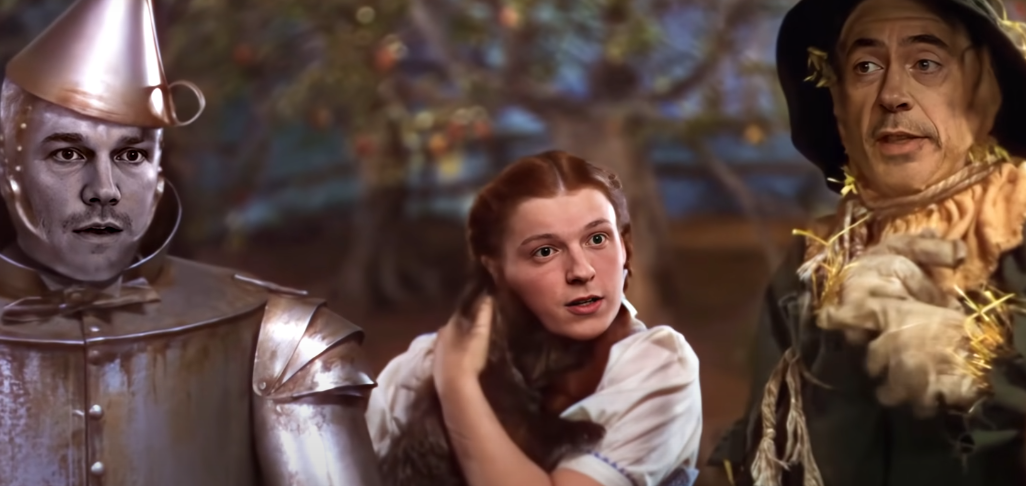 AVENGERS Z OZ, czyli bohaterowie MARVELA w Deepfake'u klasycznego filmu