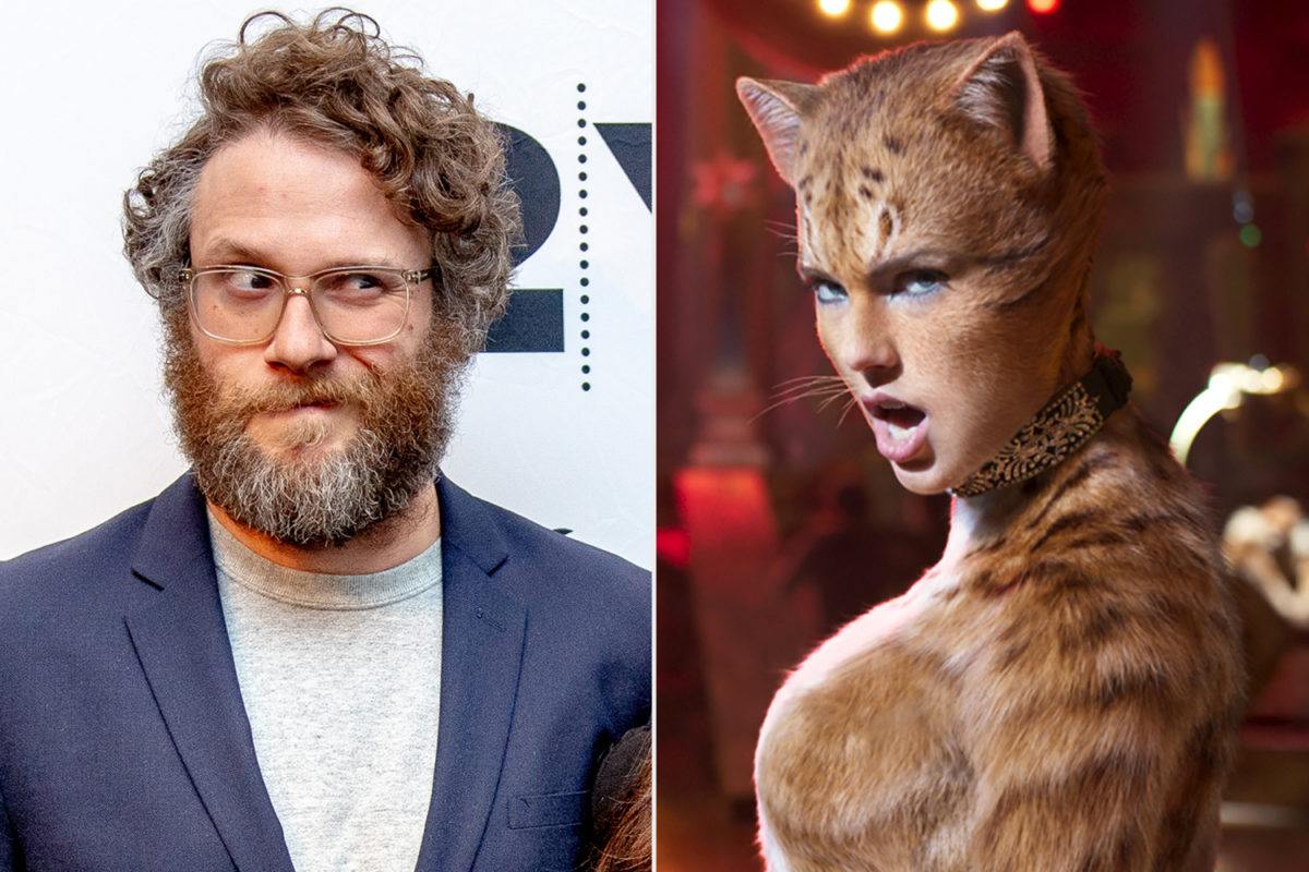 "Całkiem zjarany" SETH ROGEN obejrzał KOTY i zrelacjonował to na Twitterze