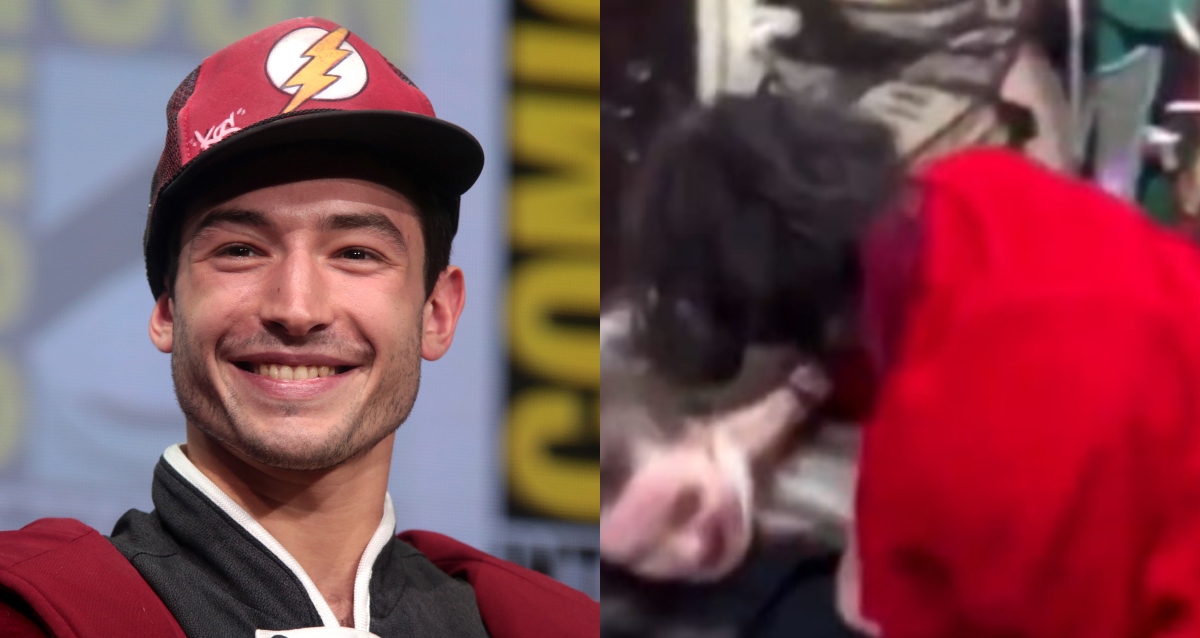 EZRA MILLER dusił swoją fankę. W sieci wrze na temat nagrania z udziałem aktora