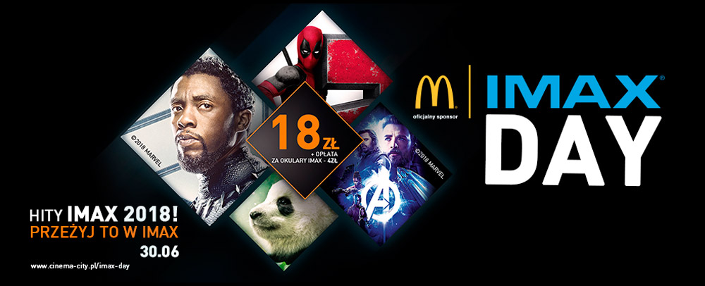 IMAX DAY – wielkie hity 2018 roku ponownie w IMAX!