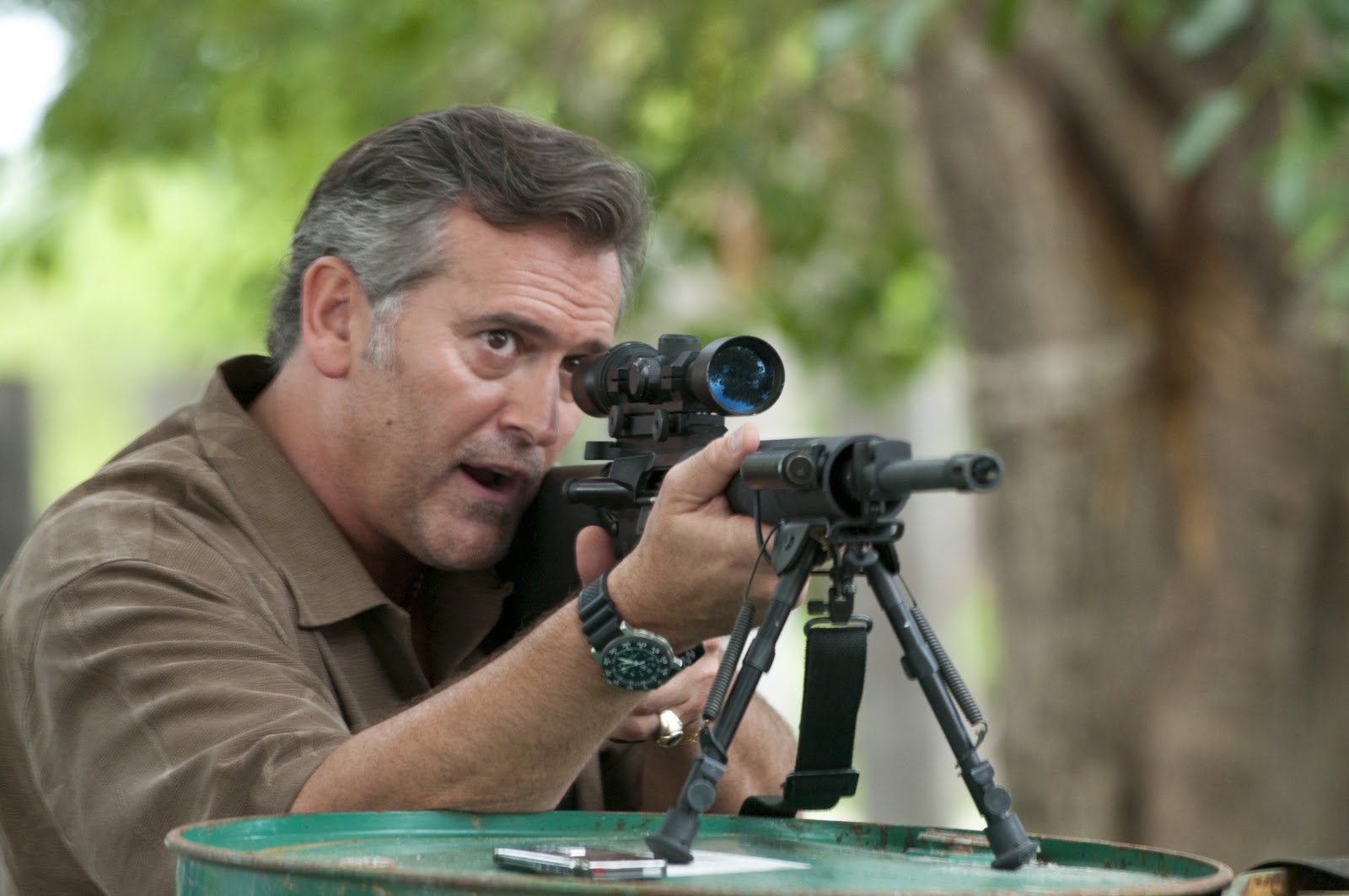 Sam Axe with Sniper Rifle