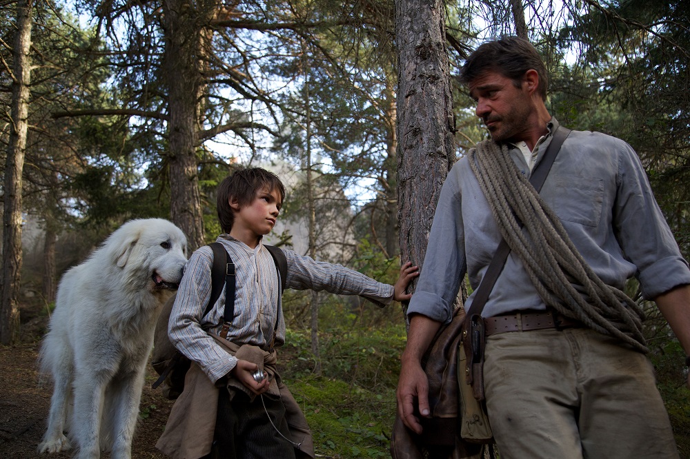 FFilm Belle et Sébastien, l'aventure continu... Réalisé par Christian DUGAY. Passage fossé. Sollières - 26/08/2014