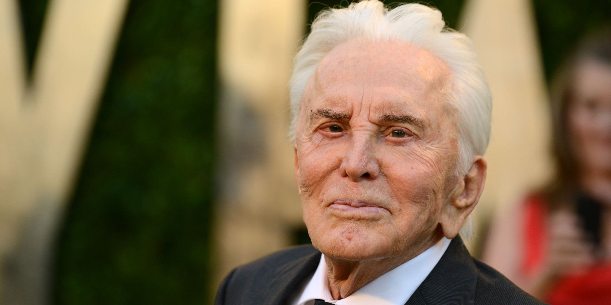 Actor Kirk Douglas arrives at the 2013 Vanity Fair Oscars Viewing and After Party on Sunday, Feb. 24 2013 at the Sunset Plaza Hotel in West Hollywood, Calif. (Photo by Jordan Strauss/Invision/AP)