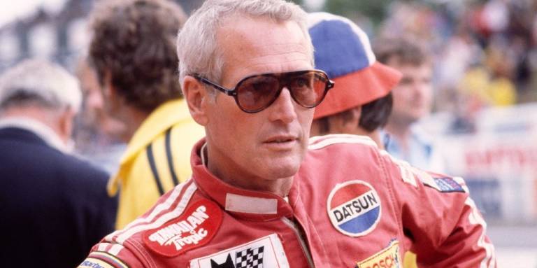 Paul Newman w stroju kierowcy
